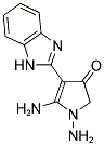 1,5-DIAMINO-4-(1H-BENZOIMIDAZOL-2-YL)-1,2-DIHYDRO-PYRROL-3-ONE Struktur