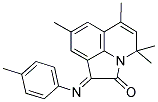 (1E)-4,4,6,8-TETRAMETHYL-1-[(4-METHYLPHENYL)IMINO]-4H-PYRROLO[3,2,1-IJ]QUINOLIN-2(1H)-ONE Struktur