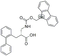 (R)-3-BIPHENYL-2-YL-2-[(9H-FLUOREN-9-YLMETHOXYCARBONYLAMINO)-METHYL]-PROPIONIC ACID Struktur