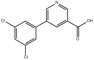 5-(3,5-DICHLOROPHENYL)NICOTINIC ACID Struktur