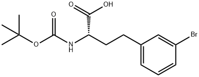 (S)-4-(3-BROMO-PHENYL)-2-TERT-BUTOXYCARBONYLAMINO-BUTYRIC ACID Struktur