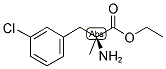 (S)-2-AMINO-3-(3-CHLORO-PHENYL)-2-METHYL-PROPIONIC ACID ETHYL ESTER Struktur