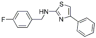 N-(4-FLUOROBENZYL)-4-PHENYL-1,3-THIAZOL-2-AMINE Struktur