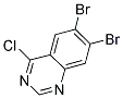 6,7-DIBROMO-4-CHLOROQUINAZOLINE Struktur