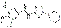 3,4,5-TRIMETHOXY-N-(5-PIPERIDIN-1-YL-1,3,4-THIADIAZOL-2-YL)BENZAMIDE Struktur