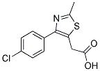 [4-(4-CHLORO-PHENYL)-2-METHYL-THIAZOL-5-YL]-ACETIC ACID Struktur