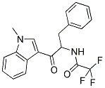 N-[1-BENZYL-2-(1-METHYL-1H-INDOL-3-YL)-2-OXOETHYL]-2,2,2-TRIFLUOROACETAMIDE Struktur