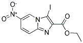 3-IODO-6-NITRO-IMIDAZO[1,2-A]PYRIDINE-2-CARBOXYLIC ACID ETHYL ESTER Struktur