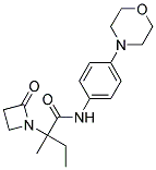 2-METHYL-N-(4-MORPHOLIN-4-YLPHENYL)-2-(2-OXOAZETIDIN-1-YL)BUTANAMIDE Struktur