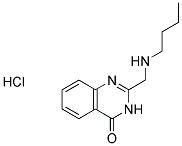 2-[(BUTYLAMINO)METHYL]QUINAZOLIN-4(3H)-ONE HYDROCHLORIDE Struktur