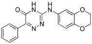 3-(2,3-DIHYDRO-BENZO[1,4]DIOXIN-6-YLAMINO)-6-PHENYL-4H-[1,2,4]TRIAZIN-5-ONE Struktur