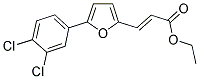 3-[5-(3,4-DICHLORO-PHENYL)-FURAN-2-YL]-ACRYLIC ACID ETHYL ESTER Struktur