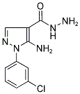 5-AMINO-1-(3-CHLOROPHENYL)-1H-PYRAZOLE-4-CARBOHYDRAZIDE Struktur