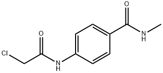 4-[(CHLOROACETYL)AMINO]-N-METHYLBENZAMIDE Struktur