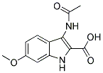 3-ACETYLAMINO-6-METHOXY-1H-INDOLE-2-CARBOXYLIC ACID Struktur