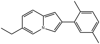 2-(2,5-DIMETHYL-PHENYL)-6-ETHYL-INDOLIZINE Struktur