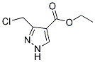 3-CHLOROMETHYL-1H-PYRAZOLE-4-CARBOXYLIC ACID ETHYL ESTER Struktur