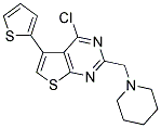 4-CHLORO-2-(PIPERIDIN-1-YLMETHYL)-5-THIEN-2-YLTHIENO[2,3-D]PYRIMIDINE Struktur