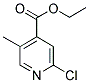 2-CHLORO-5-METHYLPYRIDINE-4-CARBOXYLIC ACID ETHYL ESTER Struktur