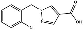 1-(2-CHLORO-BENZYL)-1H-PYRAZOLE-4-CARBOXYLIC ACID Struktur