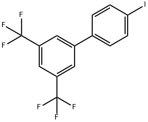 4-[3,5-BIS(TRIFLUOROMETHYL)PHENYL]IODOBENZENE Struktur