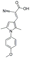 (2E)-2-CYANO-3-[1-(4-METHOXYPHENYL)-2,5-DIMETHYL-1H-PYRROL-3-YL]ACRYLIC ACID Struktur