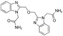 2-[2-(([1-(2-AMINO-2-OXOETHYL)-1H-BENZIMIDAZOL-2-YL]METHOXY)METHYL)-1H-BENZIMIDAZOL-1-YL]ACETAMIDE Struktur