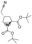 (S)-N-ALPHA-T-BUTYLOXYCARBONYL-TRANS-4-CYANOMETHYL-PROLINE-T-BUTYL ESTER Struktur