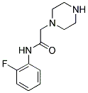 N-(2-FLUOROPHENYL)-2-PIPERAZIN-1-YLACETAMIDE Struktur