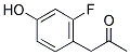 (2-FLUORO-4-HYDROXYPHENYL)ACETONE Struktur