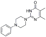 5,6-DIMETHYL-2-(4-PHENYLPIPERAZIN-1-YL)PYRIMIDIN-4(3H)-ONE Struktur