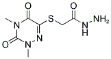 2-[(2,4-DIMETHYL-3,5-DIOXO-2,3,4,5-TETRAHYDRO-1,2,4-TRIAZIN-6-YL)THIO]ACETOHYDRAZIDE Struktur