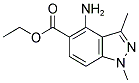 ETHYL-1,3-DIMETHYL-4-AMINO-1H-INDAZOLE-5-CARBOXYLATE Struktur