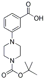 1-(3-CARBOXY-PHENYL)-PIPERAZINE-4-CARBOXYLIC ACID TERT-BUTYL ESTER Struktur