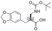 (S)-3-BENZO[1,3]DIOXOL-5-YL-2-(TERT-BUTOXYCARBONYLAMINO-METHYL)-PROPIONIC ACID Struktur