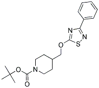 1-PIPERIDINECARBOXYLIC ACID, 4-[[(3-PHENYL-1,2,4-THIADIAZOL-5-YL)OXY]METHYL]-, 1,1-DIMETHYLETHYL ESTER Struktur