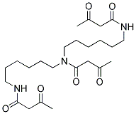 ACETOACETBIS[6-(ACETOACETAMIDO)HEXYL]AMIDE Struktur