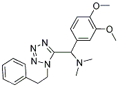 (3,4-DIMETHOXYPHENYL)-N,N-DIMETHYL(1-PHENETHYL-1H-TETRAZOL-5-YL)METHANAMINE Struktur