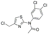 N-[4-(CHLOROMETHYL)-1,3-THIAZOL-2-YL]-N-(3,4-DICHLOROPHENYL)ACETAMIDE Struktur