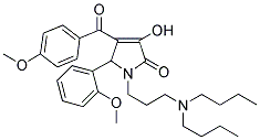 1-(3-(DIBUTYLAMINO)PROPYL)-3-HYDROXY-4-(4-METHOXYBENZOYL)-5-(2-METHOXYPHENYL)-1H-PYRROL-2(5H)-ONE Struktur