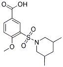 3-(3,5-DIMETHYL-PIPERIDINE-1-SULFONYL)-4-METHOXY-BENZOIC ACID Struktur