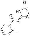 (2E)-2-[2-(2-METHYLPHENYL)-2-OXOETHYLIDENE]-1,3-THIAZOLIDIN-4-ONE Struktur