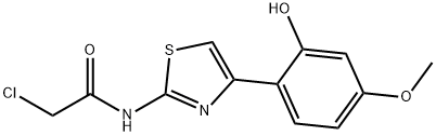 2-CHLORO-N-[4-(2-HYDROXY-4-METHOXYPHENYL)-1,3-THIAZOL-2-YL]ACETAMIDE Struktur