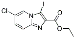 6-CHLORO-3-IODO-IMIDAZO[1,2-A]PYRIDINE-2-CARBOXYLIC ACID ETHYL ESTER Struktur