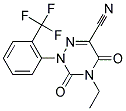 4-ETHYL-3,5-DIOXO-2-[2-(TRIFLUOROMETHYL)PHENYL]-2,3,4,5-TETRAHYDRO-1,2,4-TRIAZINE-6-CARBONITRILE Struktur