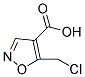 5-(CHLOROMETHYL)ISOXAZOLE-4-CARBOXYLIC ACID Struktur