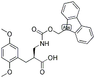 (S)-3-(2,5-DIMETHOXY-PHENYL)-2-[(9H-FLUOREN-9-YLMETHOXYCARBONYLAMINO)-METHYL]-PROPIONIC ACID Struktur