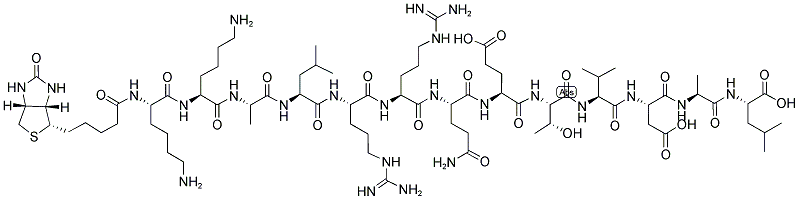 AUTOCAMTIDE-2 [KKALRRQETVDAL], BIOTINYLATED Struktur