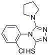 4-(2-CHLOROPHENYL)-5-PYRROLIDIN-1-YL-4H-1,2,4-TRIAZOLE-3-THIOL Struktur