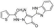 THIOPHENE-2-CARBOXYLIC ACID [5-AMINO-4-(1H-BENZOIMIDAZOL-2-YL)-3-OXO-2,3-DIHYDRO-PYRROL-1-YL]-AMIDE Struktur